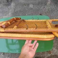 ラタン 籐 座椅子 希少の画像