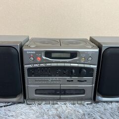 CASIO ＷCD Ｗカセットデッキ　ミニコンポ　ラジカセ　ND-50 DWの画像