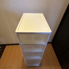 ニトリ　中身が判別しやすい　ミドルストッカー　カラーボックスの画像