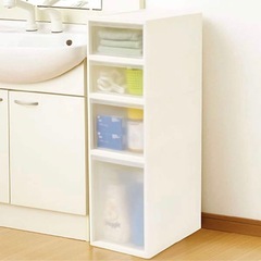 ニトリ　中身が判別しやすい　ミドルストッカー　カラーボックスの画像