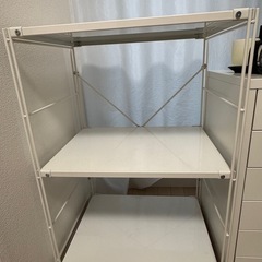無印良品3段スチールユニットシェルフ