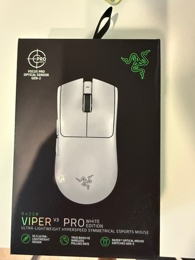 Razer Viper V3 Pro ホワイトエディション新品未使用、美品