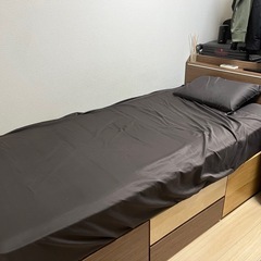 【引き取り限定】引き出し収納付きベッド