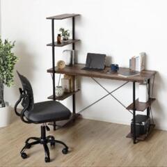 デスク　木目　オシャレ　ゲーミング