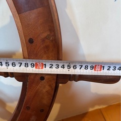 【SOLD】大型 約85cmアンティーク船舵 操舵輪 舵輪  インテリア オブジェラットの画像