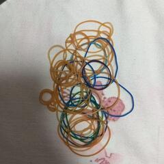 輪ゴム　ゴムバンド セット オレンジ 青 緑　紫　水色　50個セット