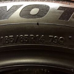 TOYO OBSERVE GIZ3 165/65R14 14インチ スタッドレス 4本 24年製 バリ溝 タンク トール パッソ ルーミー ソリオ等　(VTP156)の画像