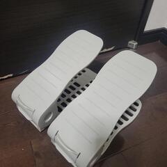 シューズラック シューズオーガナイザー メンズ用 2個セット