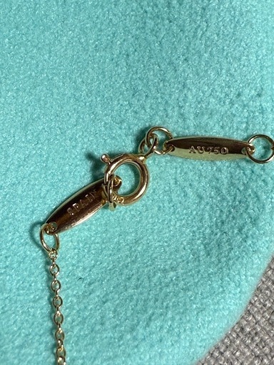 未使用　Tiffany&co. オープンハート7mm 18k
