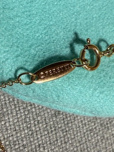 未使用　Tiffany&co. オープンハート7mm 18k
