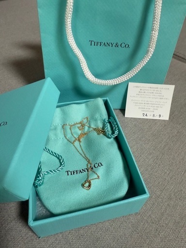 未使用　Tiffany&co. オープンハート7mm 18k
