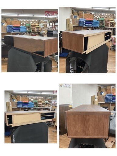 S179 ⭐ ローボード テレビ台 モダン スタイリッシュ 日本製 幅150cm USED 綺麗