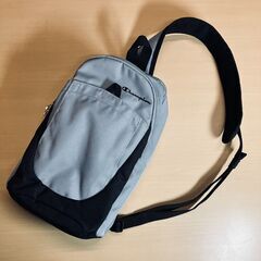 Champion×ACE ボディバッグ（グレー/ブラック）