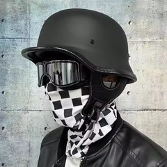 ロングダックテール ヘルメット ブラック 新品 アメリカン