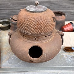 鉄瓶　アンティーク　セット　の画像