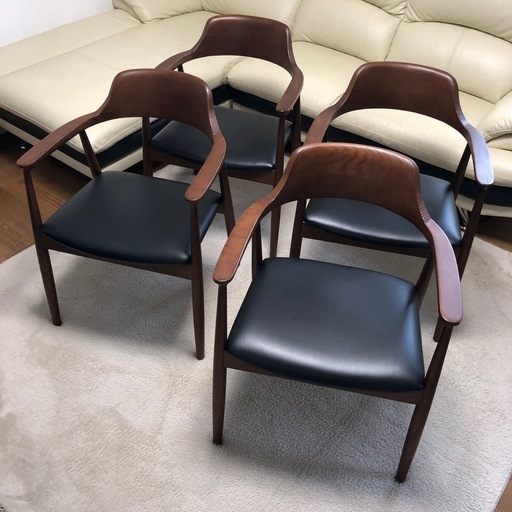 ダイニングチェア 4脚 セット アクタス カリモク 北欧 アルフレックス