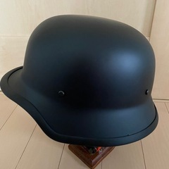 新品未使用　バイクナチヘル　ナチス　 色オフブラック　ハーフヘル...