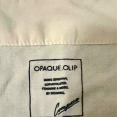 「肩ラク！やわらか素材◎OPAQUE.CLIP ホワイトデニムジャケット」の画像