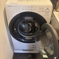 ドラム式洗濯機（SHARP JUST-SIZE DRUM ES-S7G）