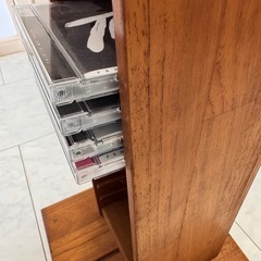 CD ラック 木製 タワー 横浜市手渡しの画像
