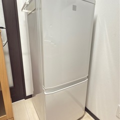 三菱2ドア冷蔵庫（右開き）