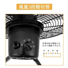 決まりました！新品未使用！工業用扇風機 45cm大型扇風機 スタンド型 換気 風通しの画像