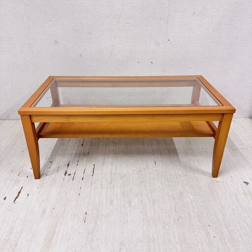 ガラス天板ローテーブル※手渡し2500円引きます!