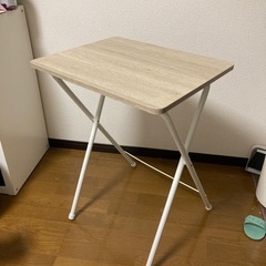 山善 折りたたみテーブル サイドテーブル　