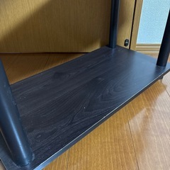 3段　ラック　ダーク木目調の画像