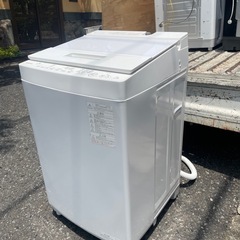 北九州市内配送無料　保証付き 2020年製　全自動洗濯機 ZABOON（ザブーン） グランホワイト AW-7D9-W [洗濯7.0kg /上開き]の画像