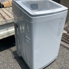 北九州市内配送無料　保証付き 値下げた 2021年製AQUA アクア Prette（プレッテ） 簡易乾燥機能付き洗濯機 8.0kg ホワイト AQW-GVX80Jの画像