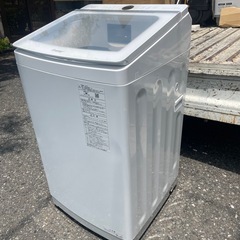 北九州市内配送無料　保証付き 値下げた 2021年製AQUA アクア Prette（プレッテ） 簡易乾燥機能付き洗濯機 8.0kg ホワイト AQW-GVX80Jの画像