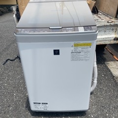北九州市内配送無料　保証付き シャープ SHARP タテ型洗濯乾...