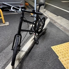 美品・鍵&ケース付】 折りたたみ自転車 ホワイト 町田市引き取り限定