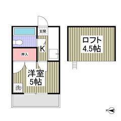 🎀初期費用5万円パック(仲手別)！🎀フリーレント1ヶ月！　 敷金&礼金0ヶ月！ ロフト付き！ - 東松山市