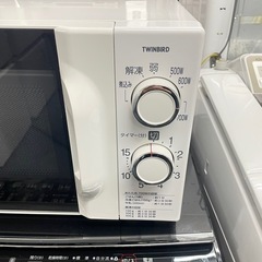 配送可能　保証付き　2023年製TWINBIRD レンジ 50Hz 60Hz 東日本 西日本 シンプル 一人暮らし DR-D419の画像
