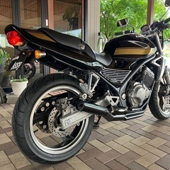KAWASAKI バリオス　ZR250A 初期A2型　45馬力　タイガーカラーオールペイント　腰上OH ファンネル仕様　集合マフラー　前後ブレーキOHの画像