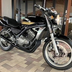 KAWASAKI バリオス　ZR250A 初期A2型　45馬力　タイガーカラーオールペイント　腰上OH ファンネル仕様　集合マフラー　前後ブレーキOHの画像