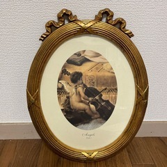 レトロ　モダン　アンティーク　エンジェル　額