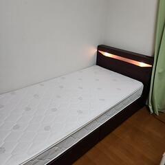 シングルベッド マットレス付き 