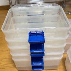 ポータブルプラスチック収納ボックス、10個 の画像