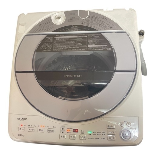 SHARP 洗濯機 ES-GV8ES-S 2021年製