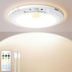 新品　LED 人感センサーライト 充電式 超薄デザイン 無段階調...