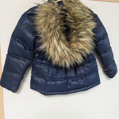 ディーゼル　ネイビー ファー付き　子供ダウンの画像