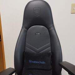 【極美品】noblechairs ICON ノーブルチェアーズ アイコン ゲーミングチェア ブルーの画像