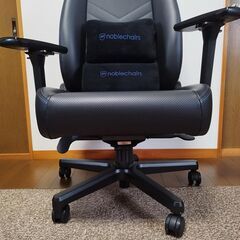 【極美品】noblechairs ICON ノーブルチェアーズ アイコン ゲーミングチェア ブルーの画像