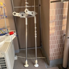 物干し竿　突っ張り　ステンレス　高さ210〜275cm