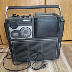 レトロ家電 SANYO T5100 白黒テレビ付きラジオ 昭和ア...