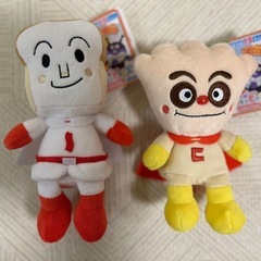 美品　アンパンマン　プリちぃビーズ　しょくぱんまん