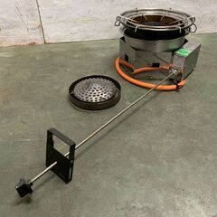 【SHINPO】 シンポ ガスコンロ こんろ機能付焼物器 焼肉 テーブルロースター埋込用 LPガス用 1LXC1C1L ⑬ 鍋対応 N0877の画像